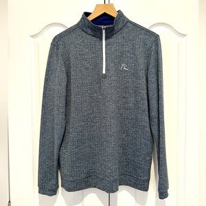 Rhoback Gray Quarter-Zip Sweatshirt